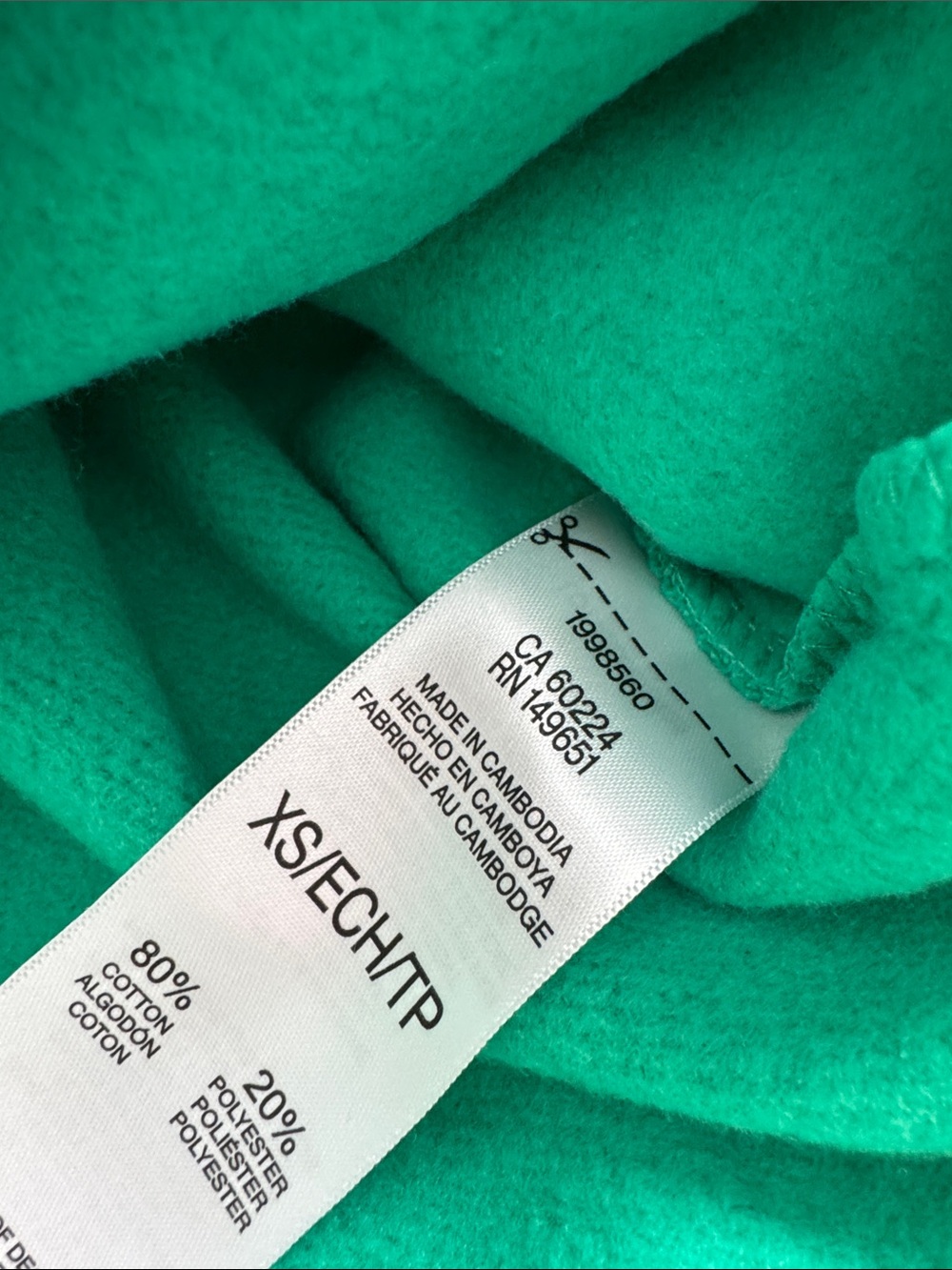 Esprit Green Crewneck Sweatshirt with Silver Logo - Picture 3 of 3